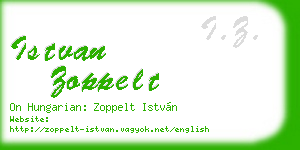 istvan zoppelt business card